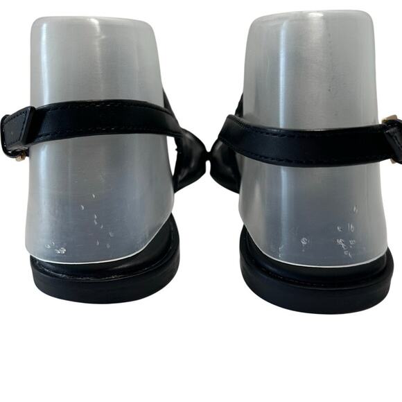 Tory Burch Everly Slingback Black Leather, Signature T logo, Buckle Closure. 7 - Picture 8 of 10